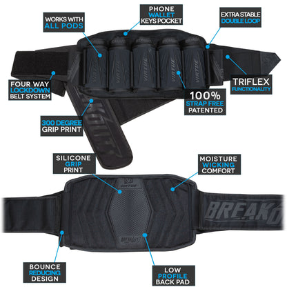 Virtue Breakout V2 Strapless Pack - All Black 5+8