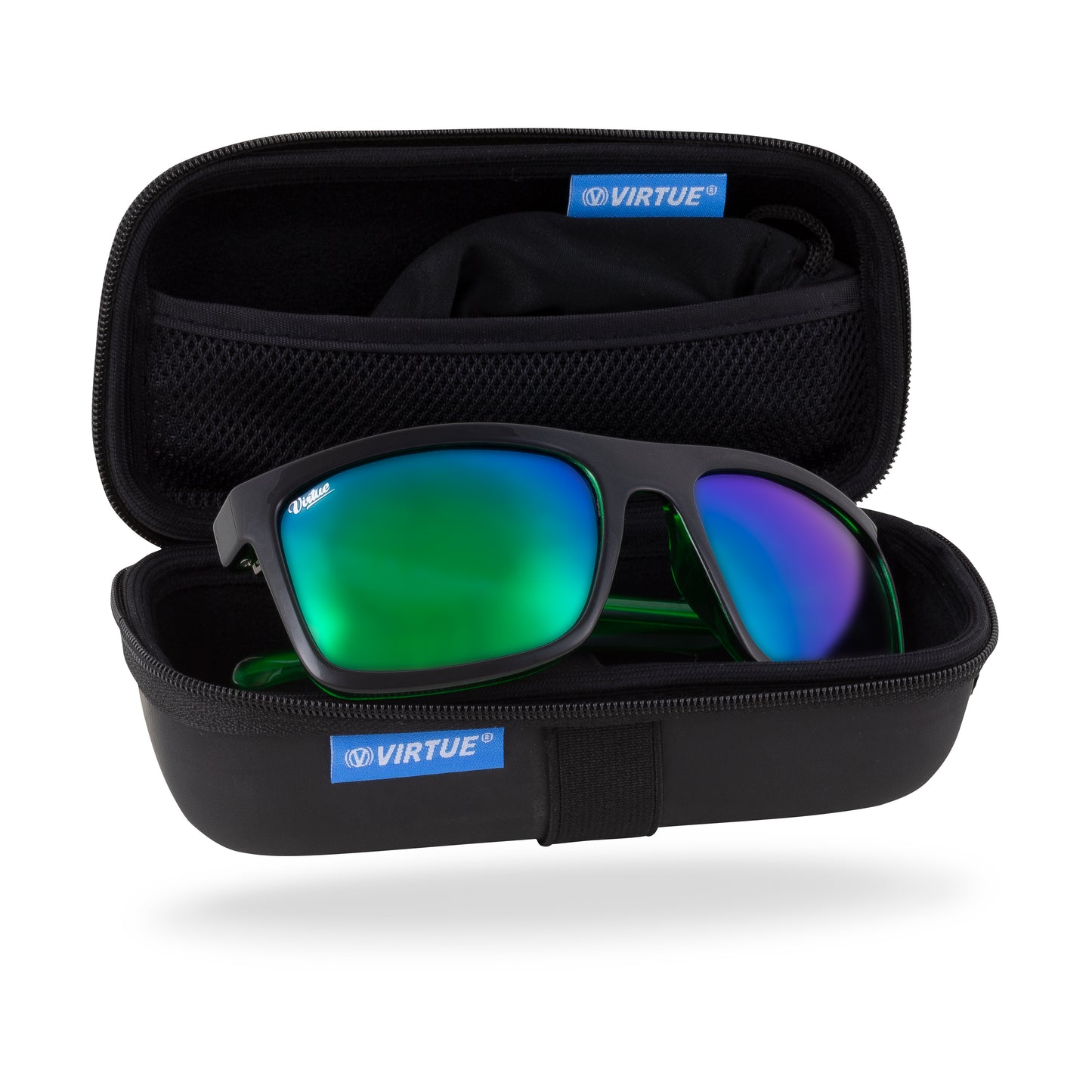 Virtue V-Paragon Polarized Sunglasses - Polished Emerald Black